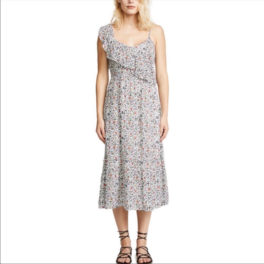 Club Monaco Yohara Floral Tiered Dress